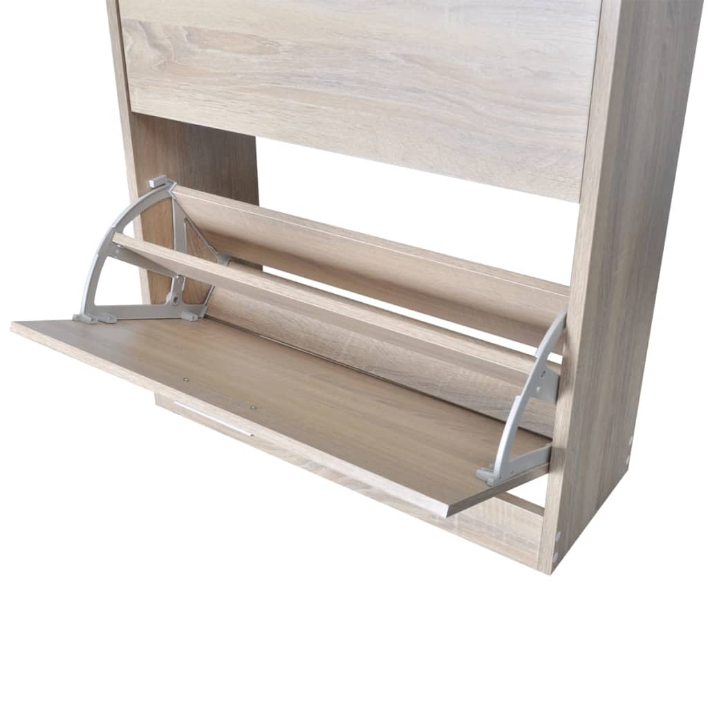 Schoenenkast 63x24x103 cm bewerkt hout