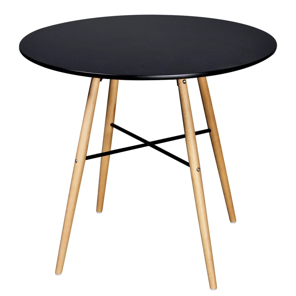 Eettafel rond MDF zwart