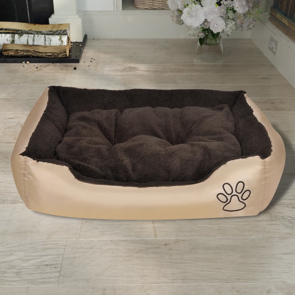 Hondenbed bruin en beige XXL