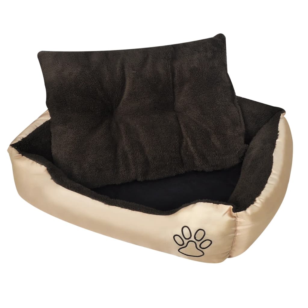 Hondenbed bruin en beige XXL