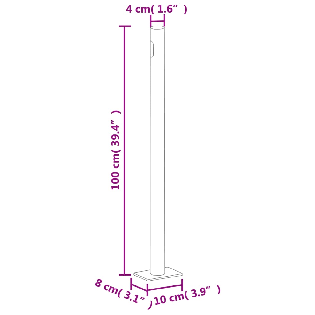 Paravent de jardin extensible 170x300 cm