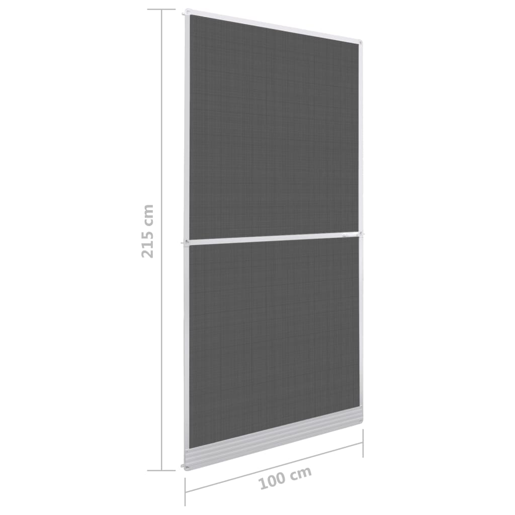 Hordeur met scharnieren 100x215 cm antraciet