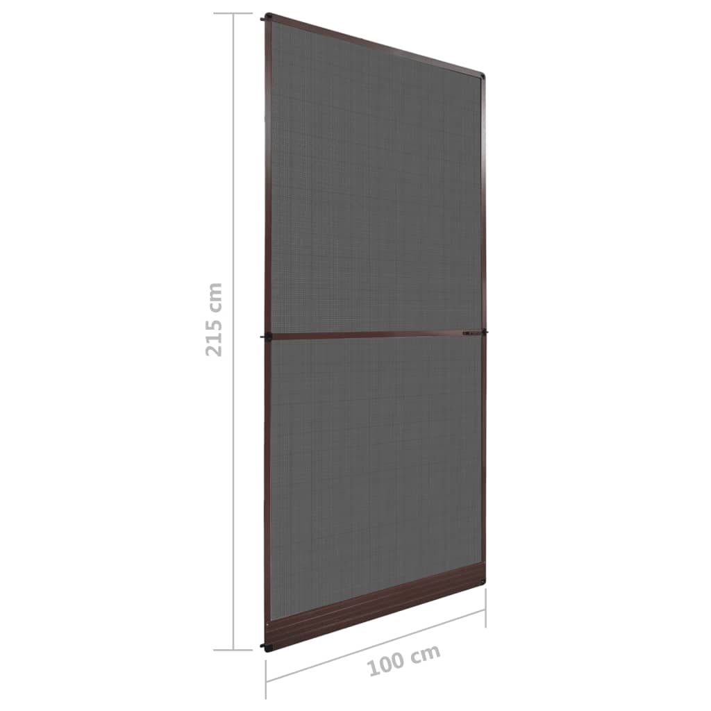 Hordeur met scharnieren 100x215 cm antraciet