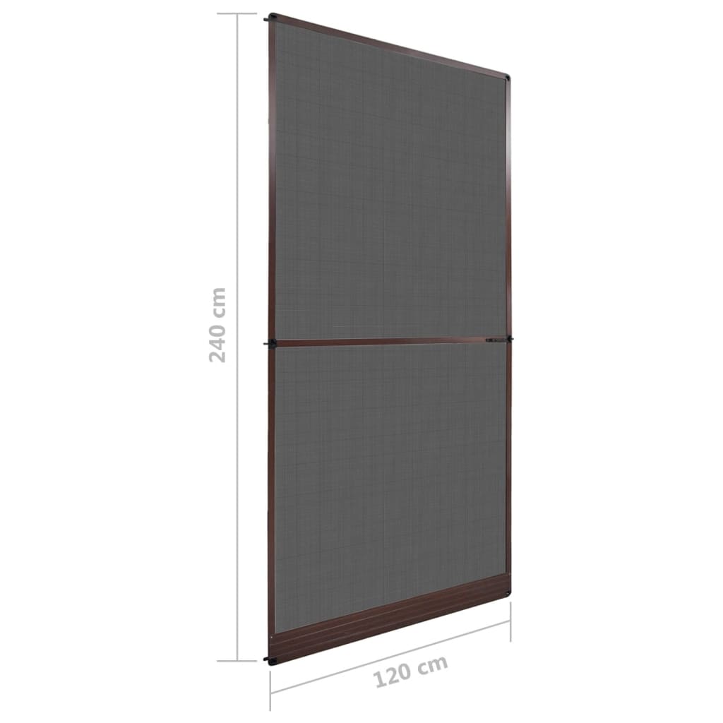 Hordeur met scharnieren 100x215 cm antraciet