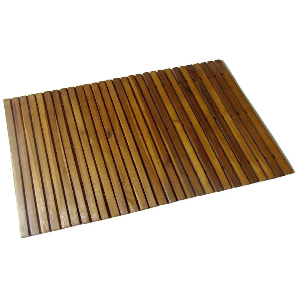 Tapis de bain 80x50 cm bois d'acacia