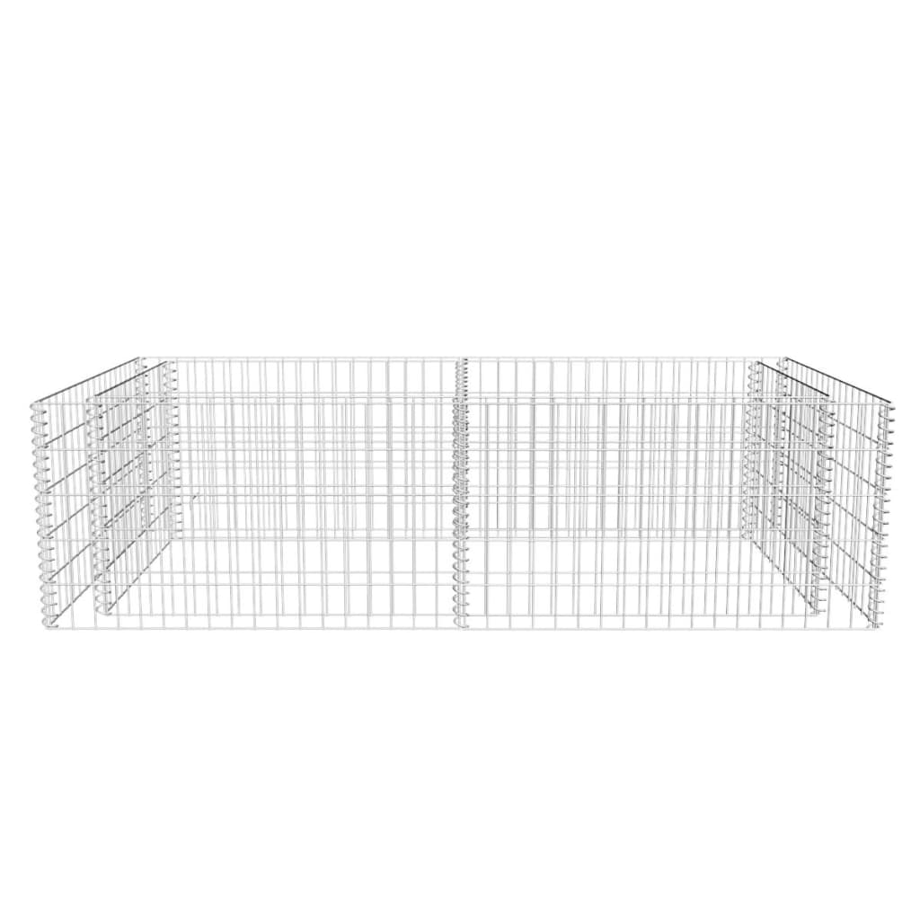 Gabion plantenbak 180x90x50 cm gegalvaniseerd staal