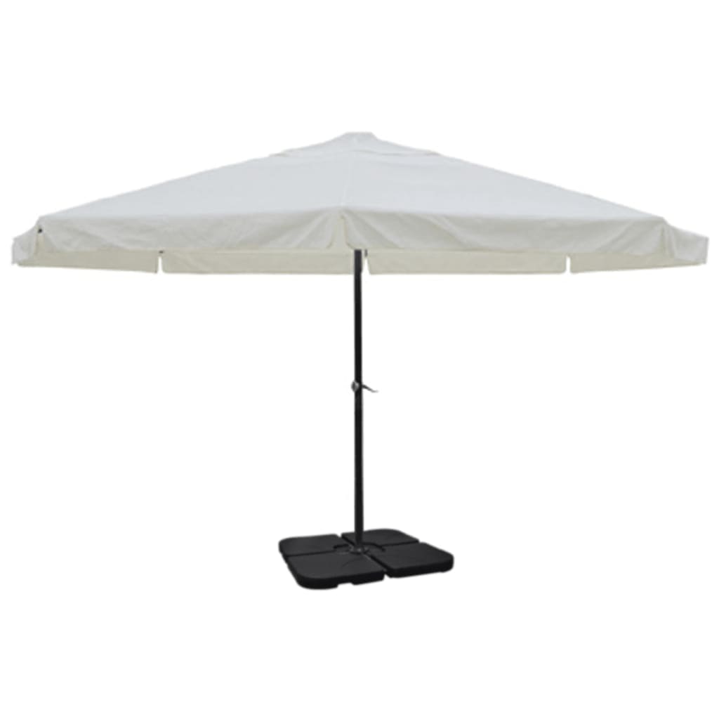 Parasol avec base portable en aluminium ()