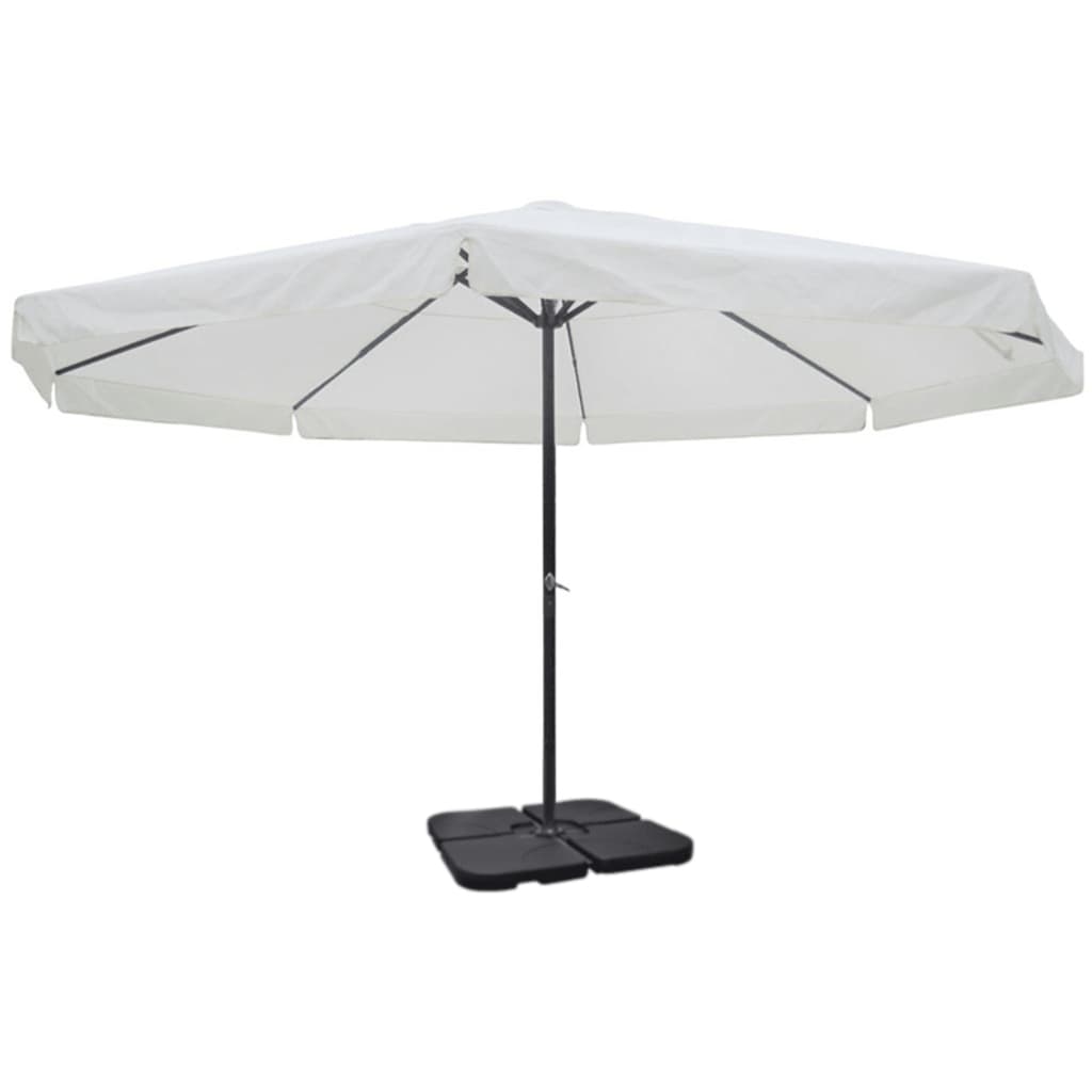 Parasol avec base portable en aluminium (vert)