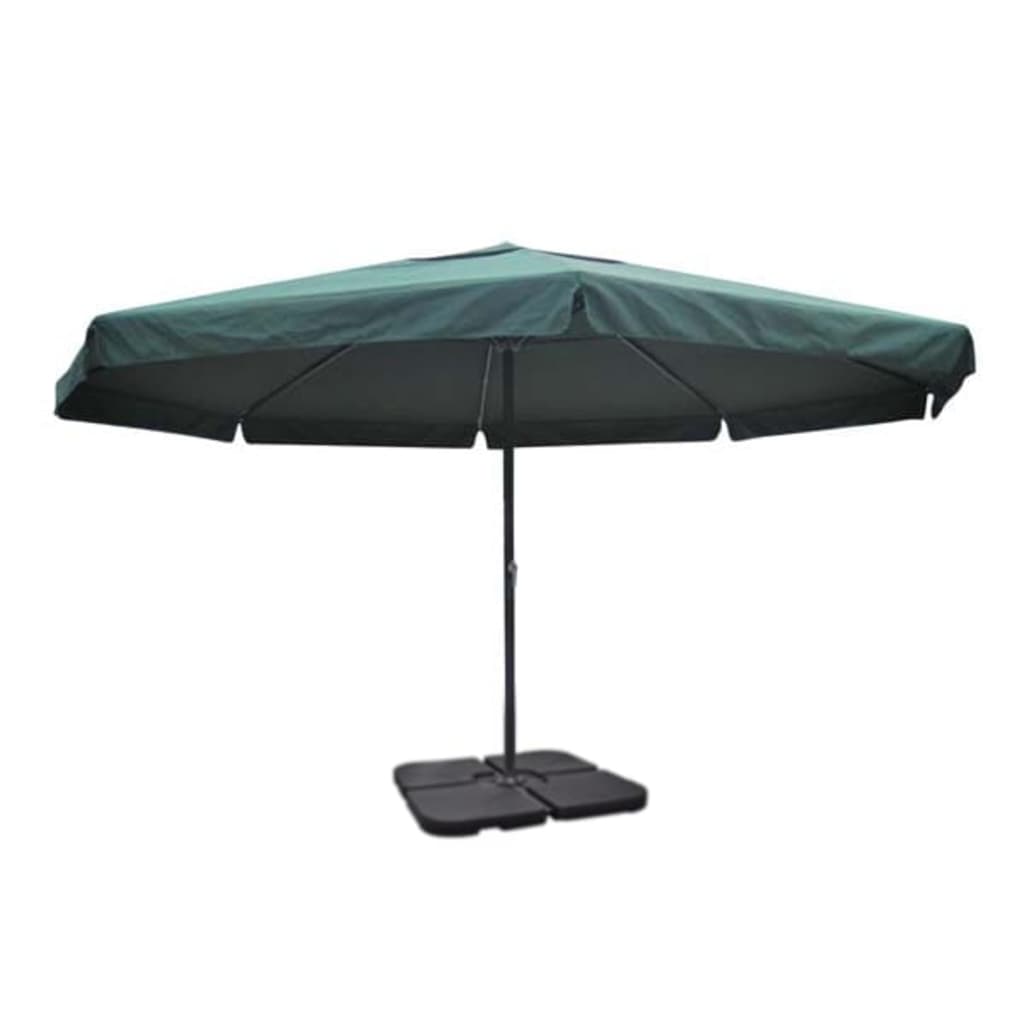 Parasol avec base portable en aluminium ()