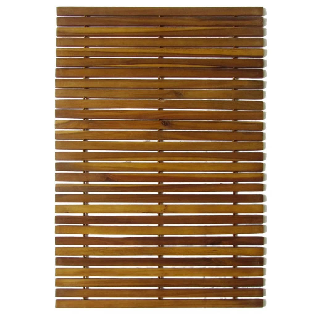 Tapis de bain 80x50 cm bois d'acacia