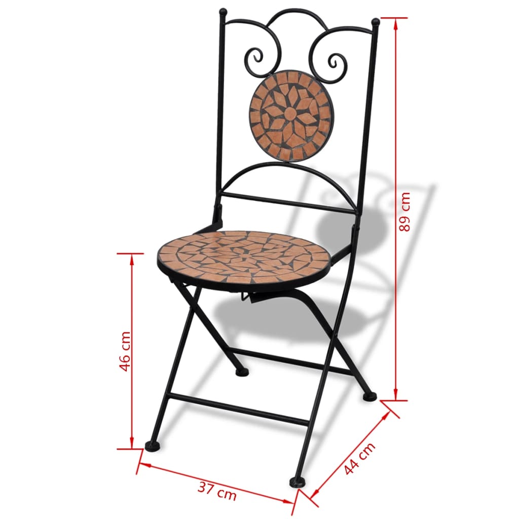 Ensemble de carreaux de céramique mosaïque Bistro 3 pièces