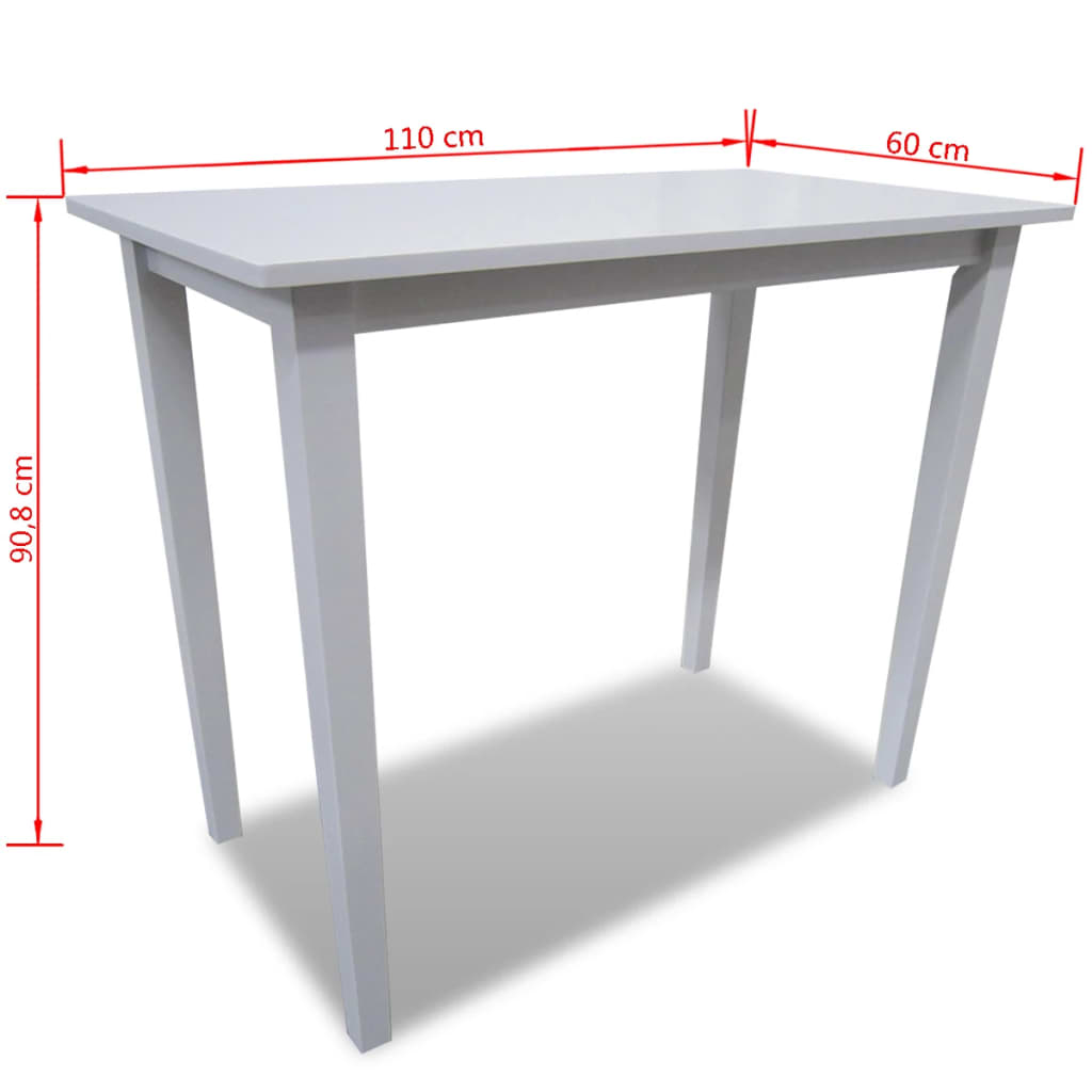 Table de bar bois blanc