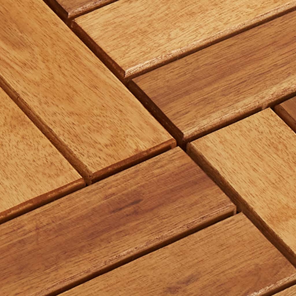 Terrastegels 30 x 30 cm Acacia set van 30