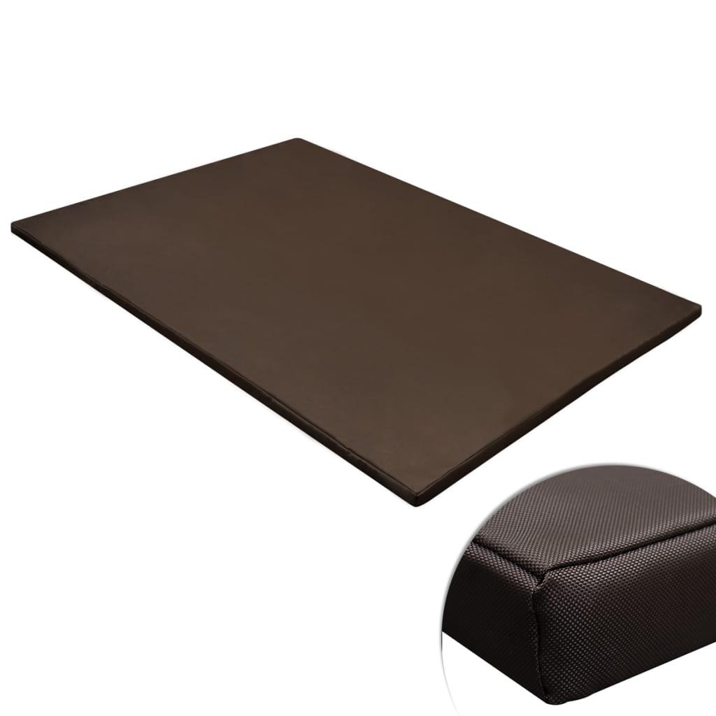 Tapis pour chien plat carré M marron