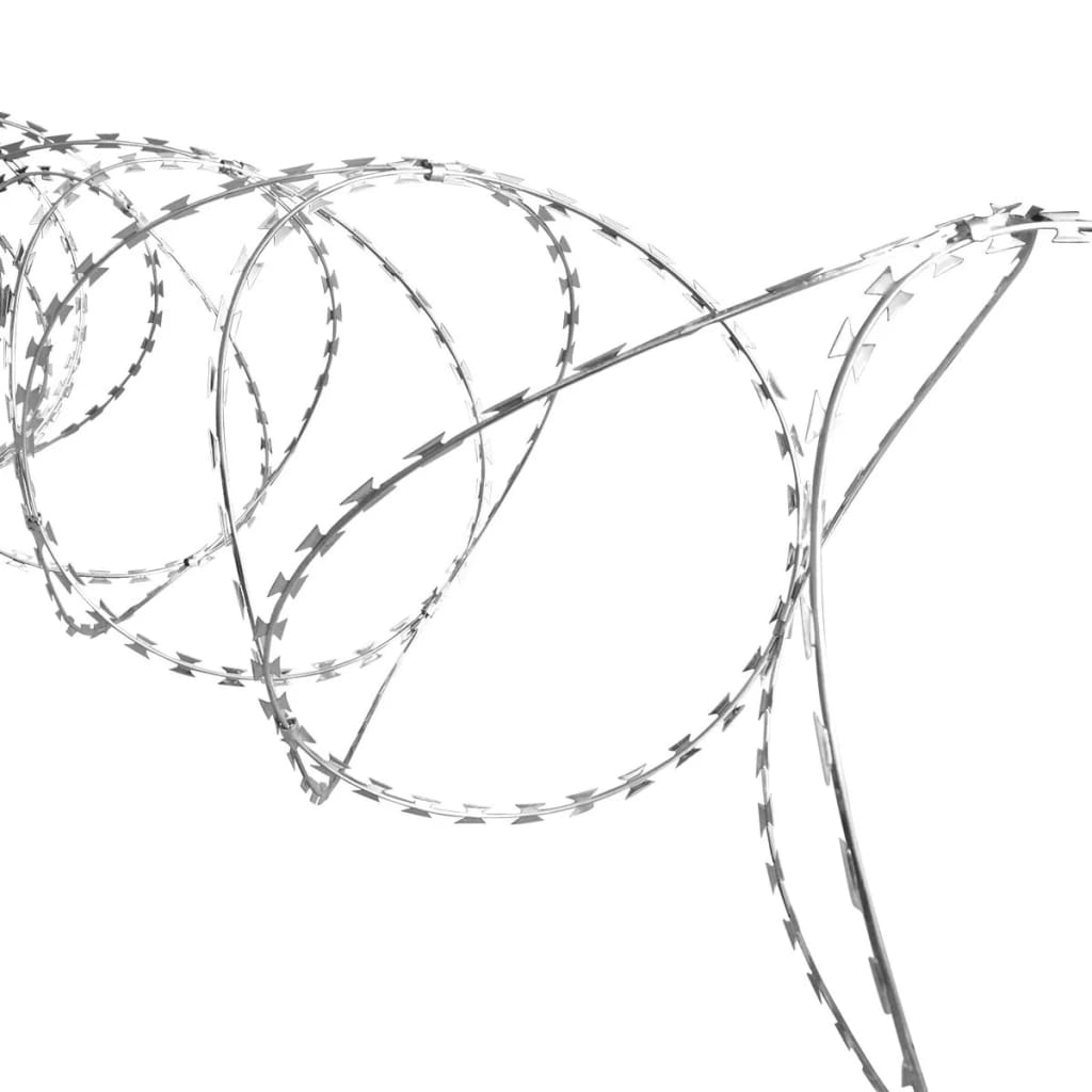 Fil de fer barbelé accordéon en acier galvanisé 150 m