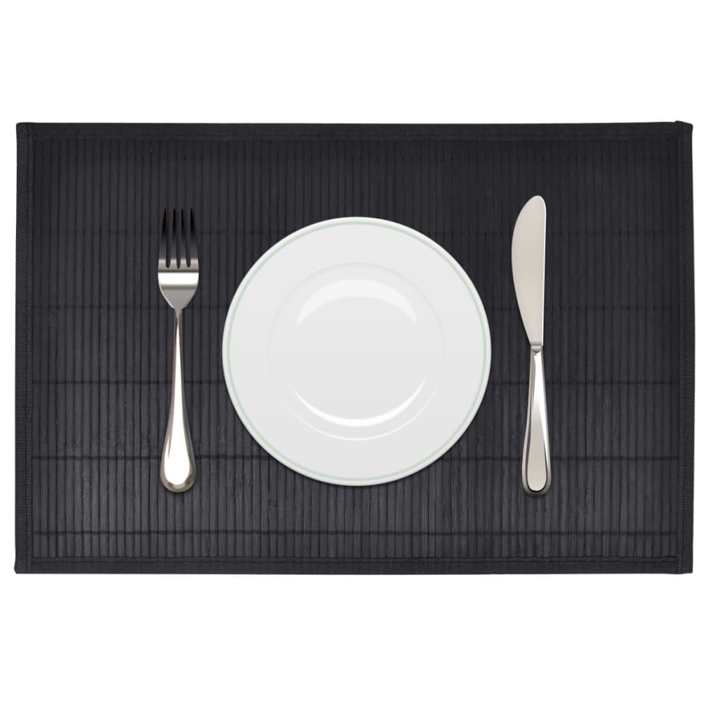 6 Placemats bamboe 30 x 45 cm