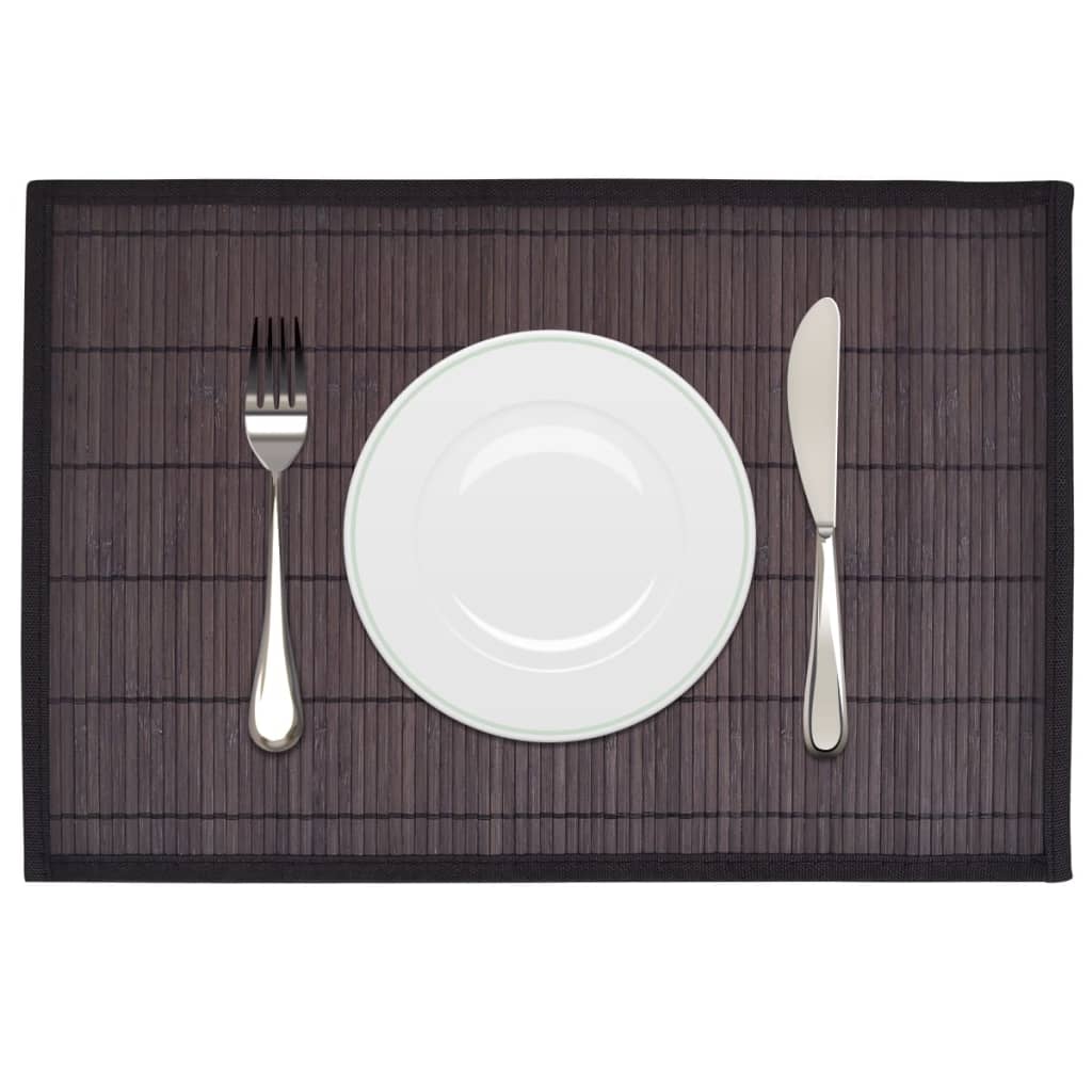 6 Placemats bamboe 30 x 45 cm