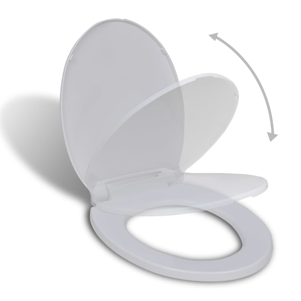 Abattant WC softclose carré blanc