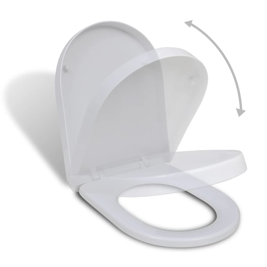 Abattant WC softclose carré blanc