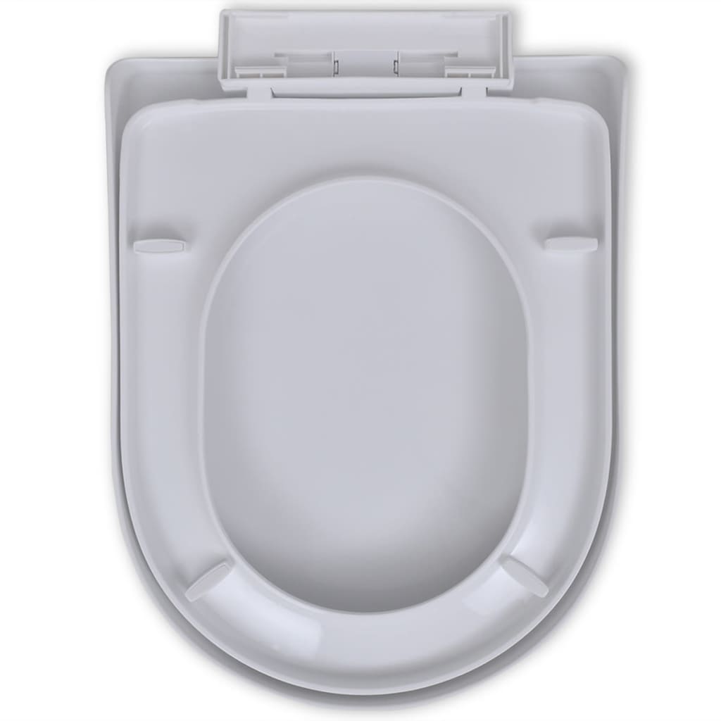 Abattant WC softclose carré blanc