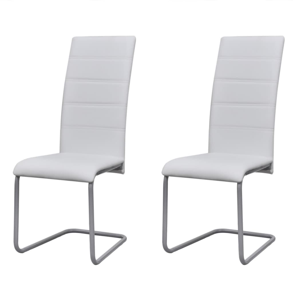 Chaises de salle à manger 4 pcs en cuir artificiel