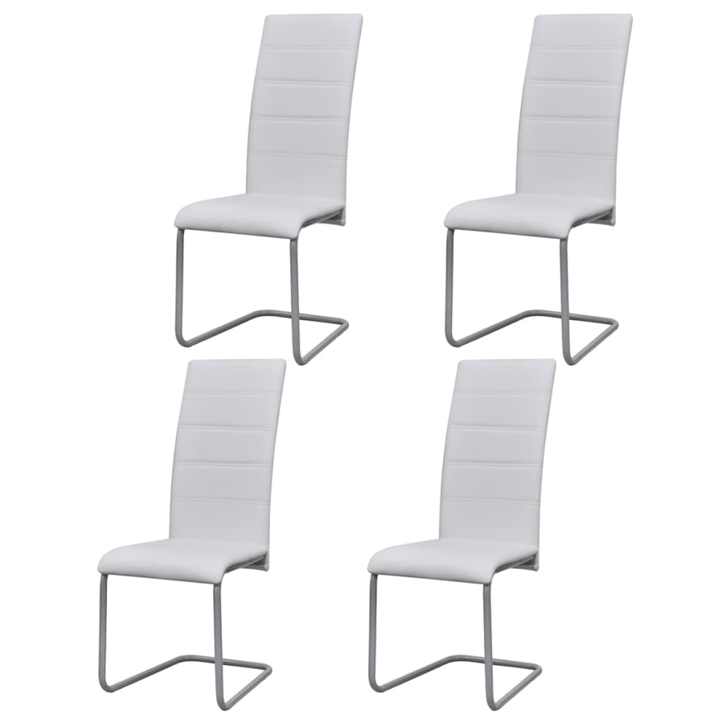 Chaises de salle à manger 4 pcs en cuir artificiel