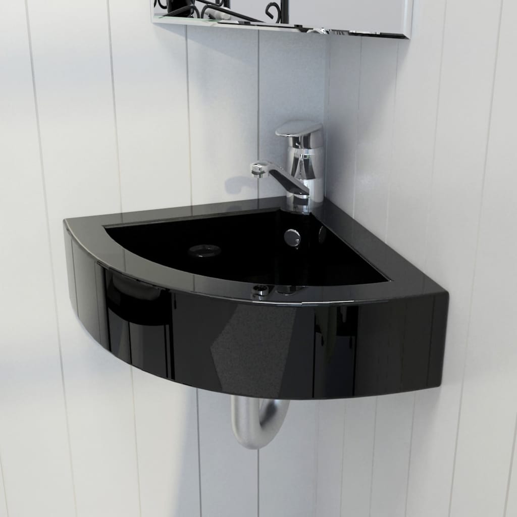 Lavabo avec trop-plein 45x32x12,5 cm en céramique couleur or