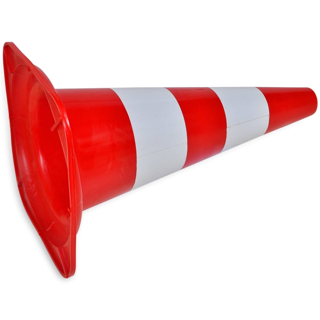 Verkeerskegel 20 st reflecterend 50 cm rood en wit