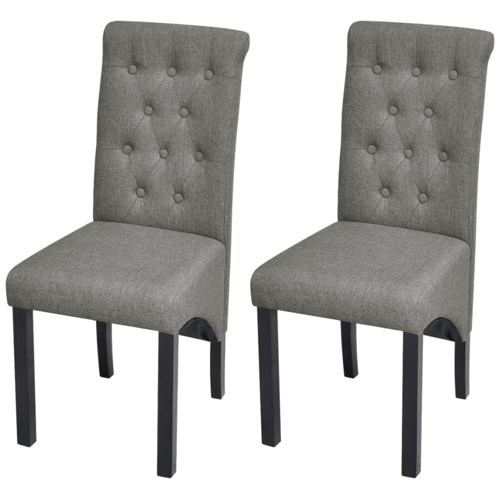 Chaises de salle à manger 6 pcs en tissu