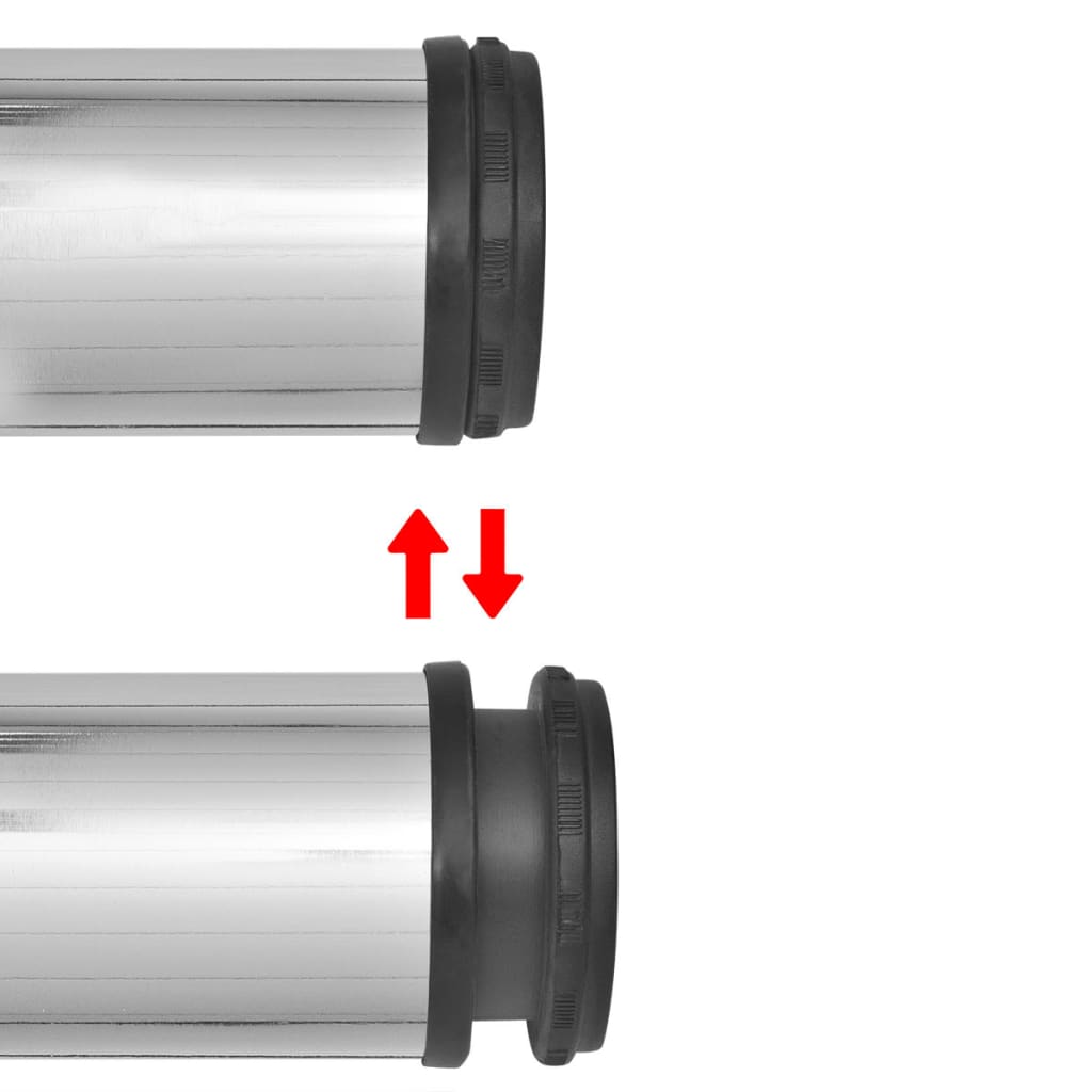 Tafelpoten in hoogte verstelbaar 710 mm 4 st