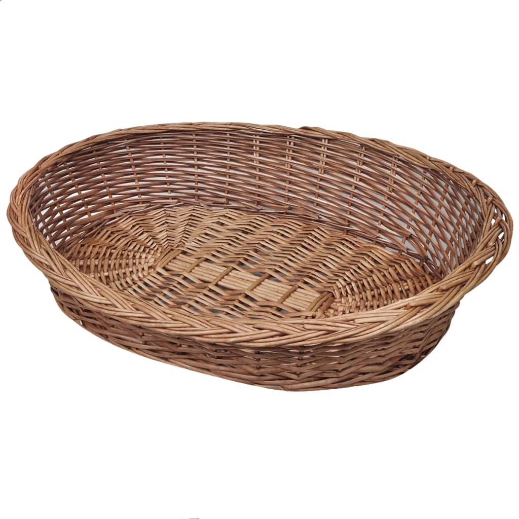 Panier/lit pour chien 69 cm saule naturel