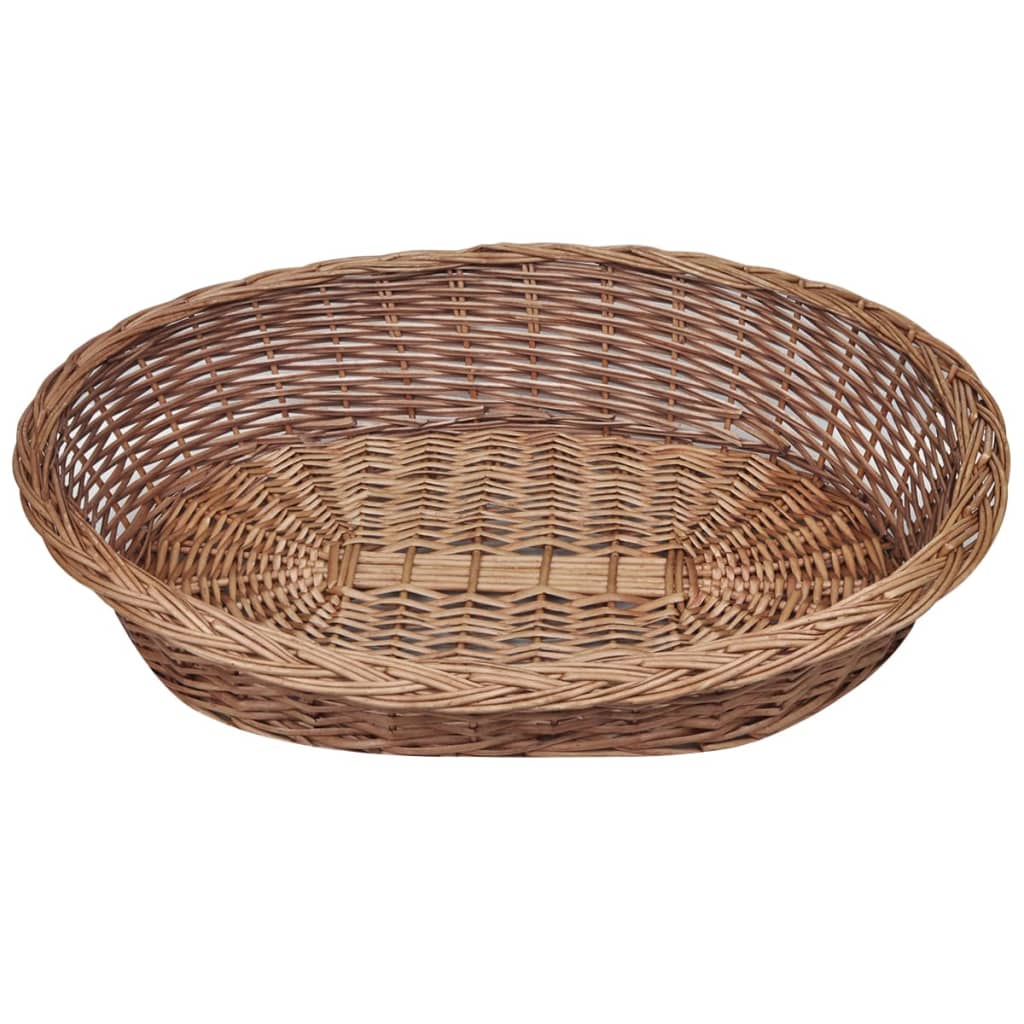 Panier/lit pour chien 69 cm saule naturel