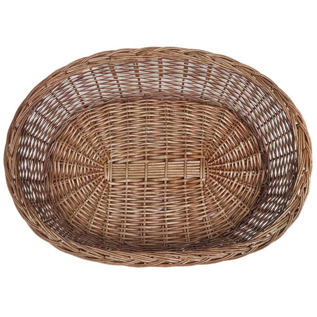 Panier/lit pour chien 69 cm saule naturel