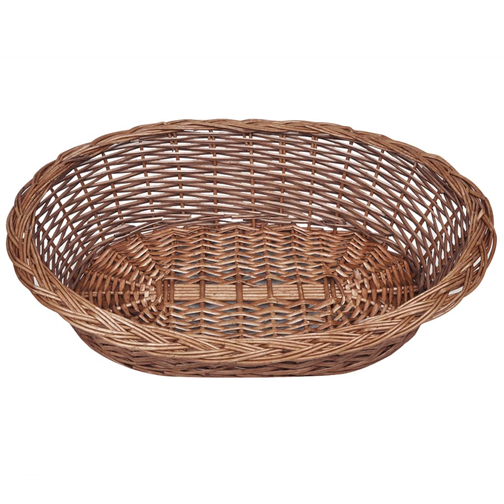 Panier/lit pour chien 69 cm saule naturel