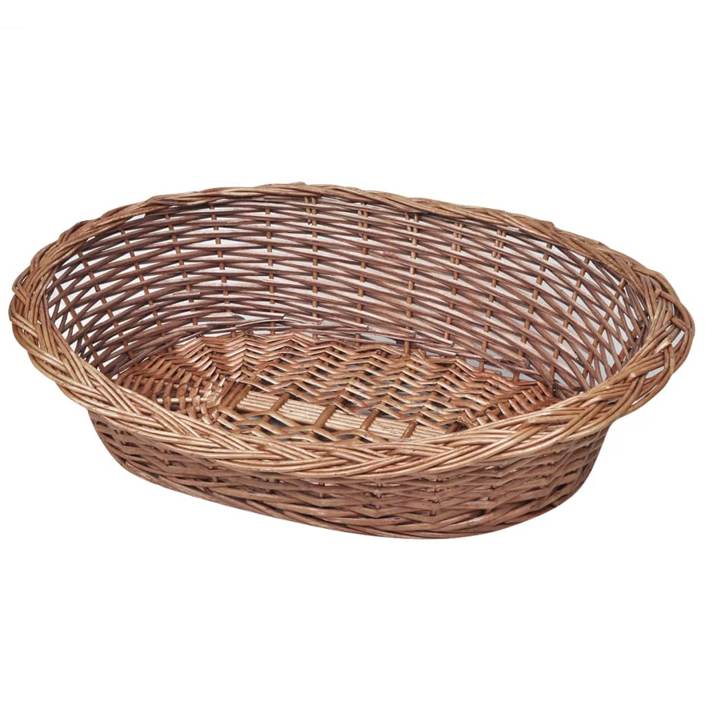 Panier/lit pour chien 69 cm saule naturel