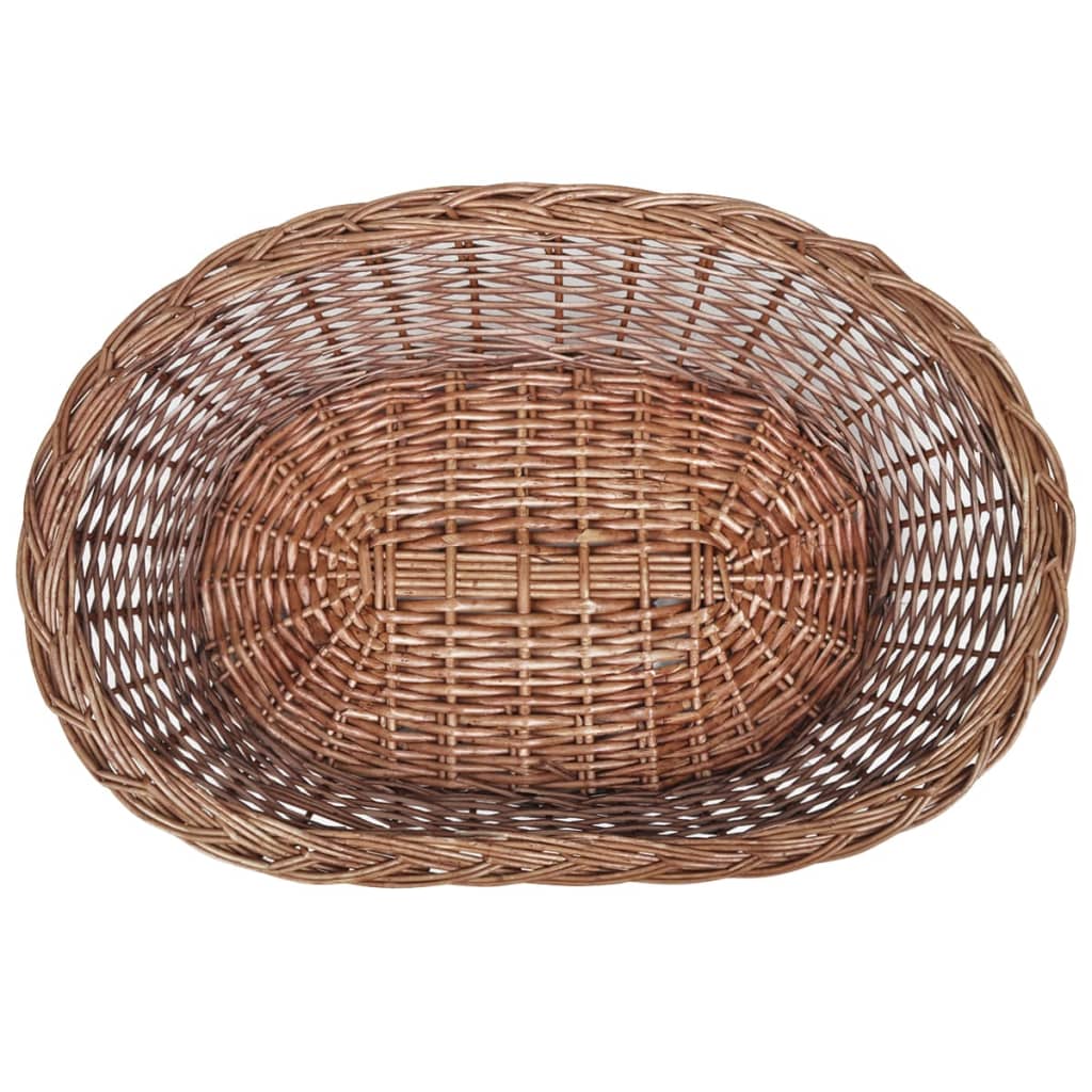 Panier/lit pour chien 69 cm saule naturel