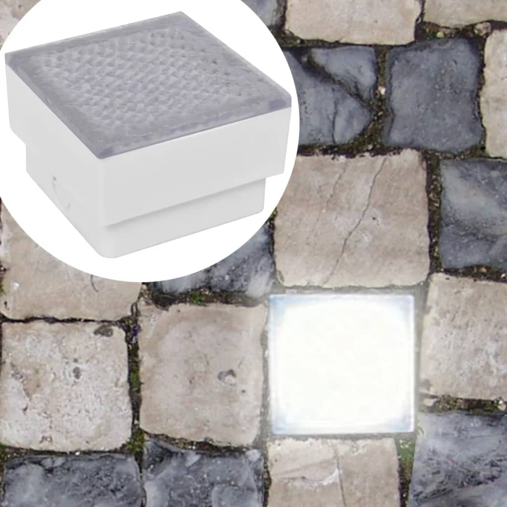 Spots de sol 12 pcs LED 100x100x68 mm