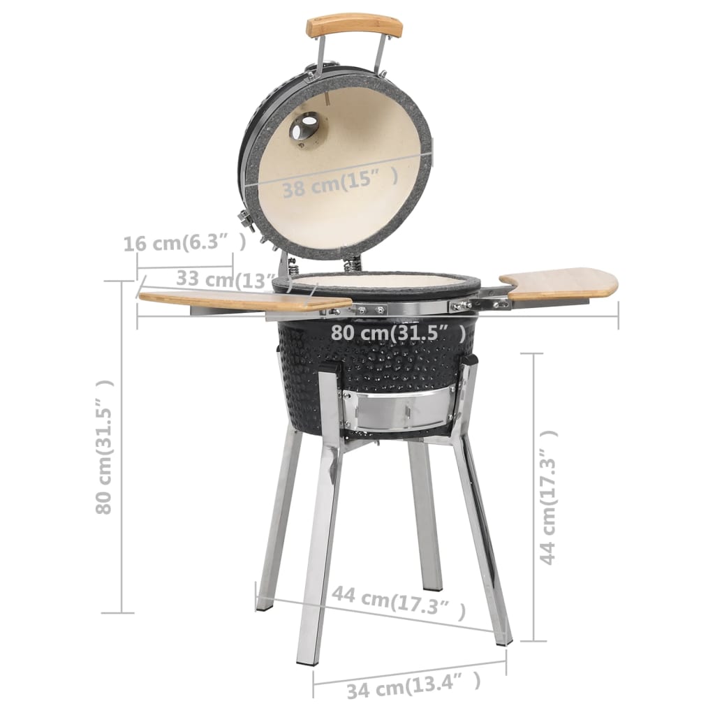 Kamado barbecue 81 cm keramiek