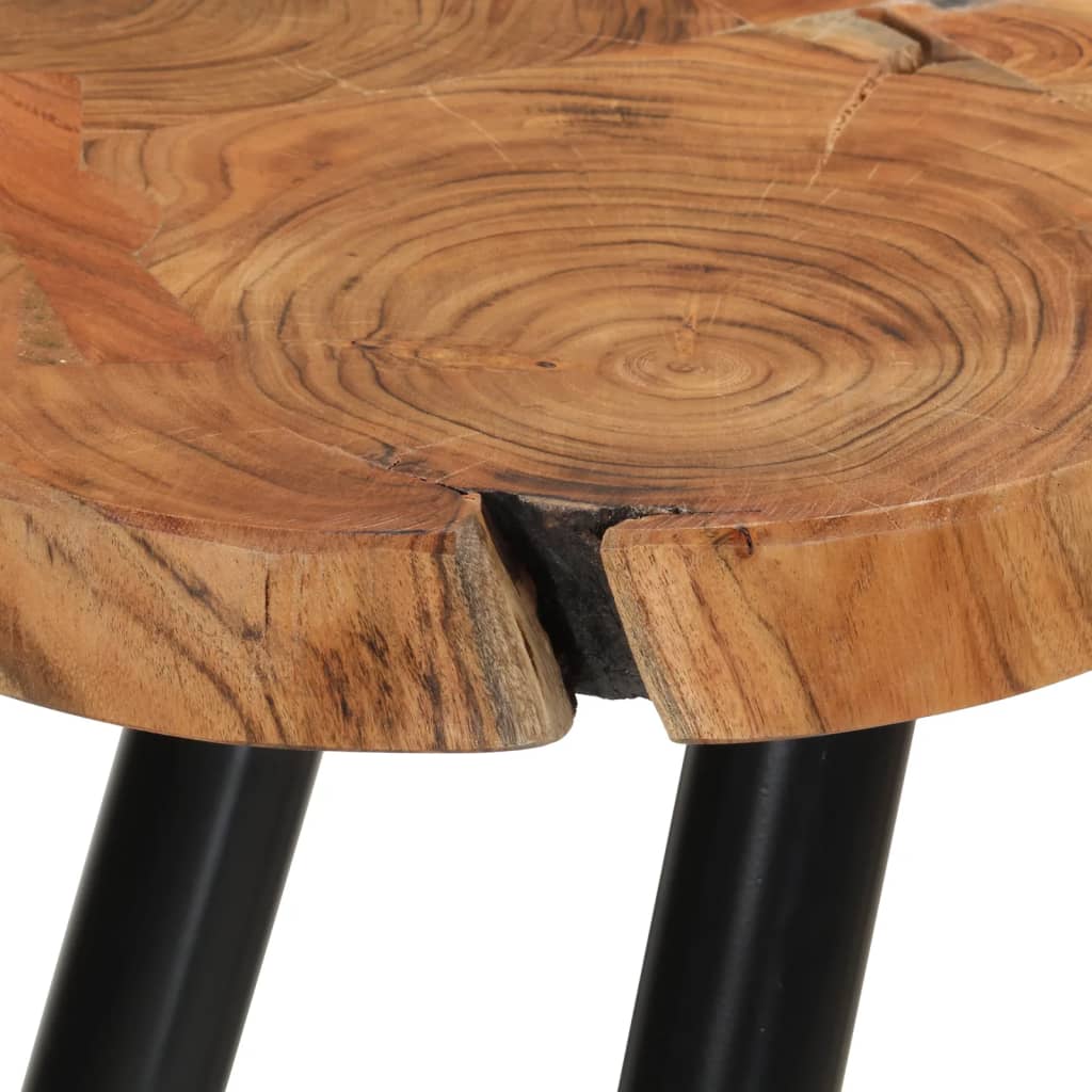 Table basse 4 troncs d'arbre 35 cm en bois de Sesham massif