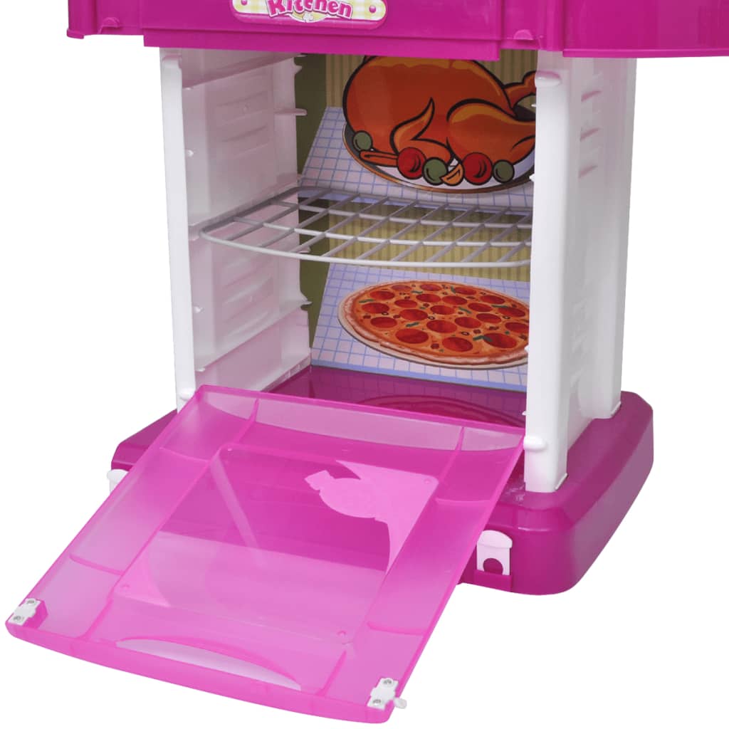 Kinderspeelkeuken met licht- en geluidseffecten roze