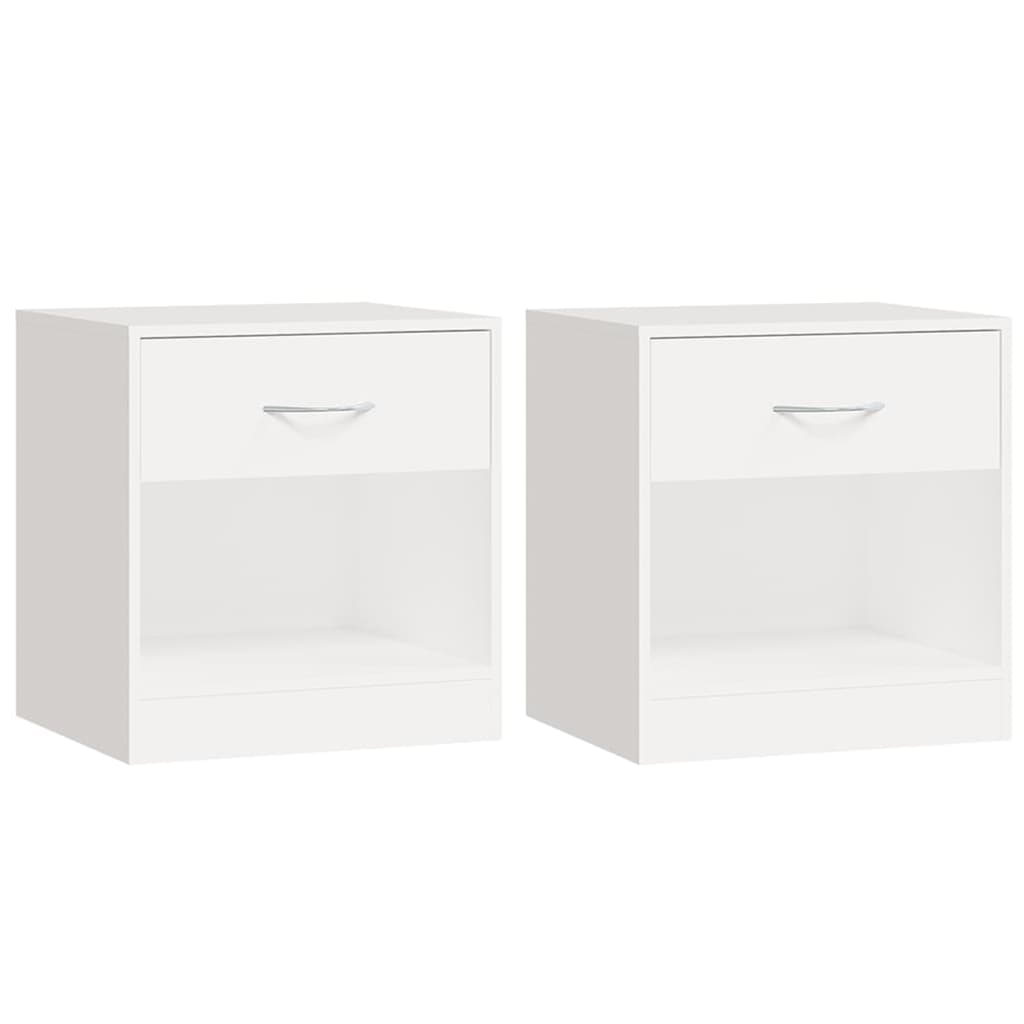 Tables de chevet avec tiroir 2 pcs couleur chêne