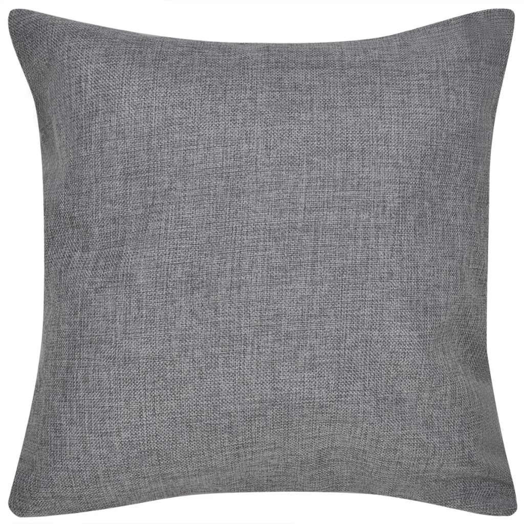 Housses de coussin aspect lin 50 x 50 cm 4 pièces