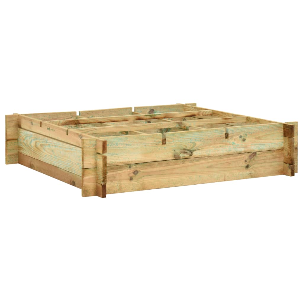 Plantenbak verhoogd 150x100x40 cm geïmpregneerd hout