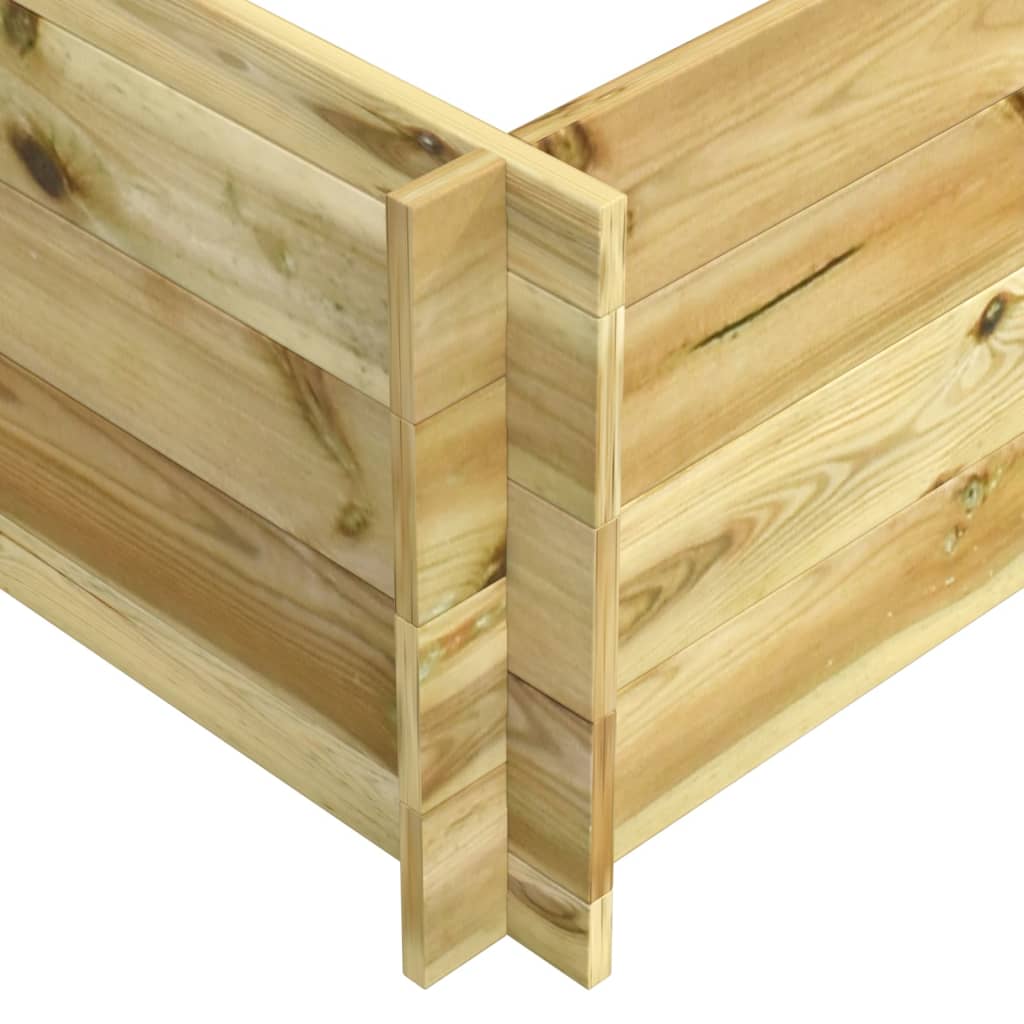 Plantenbak verhoogd 150x100x40 cm geïmpregneerd hout