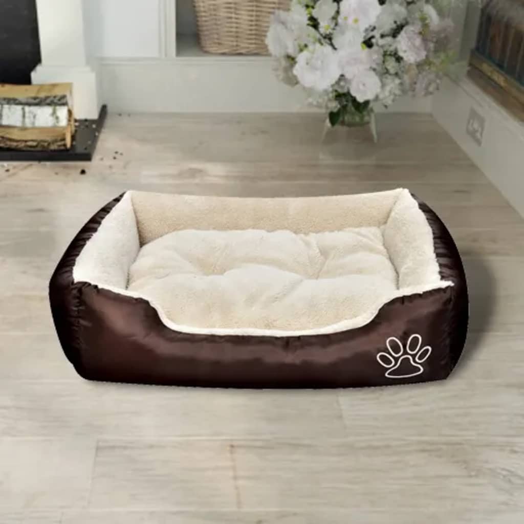 Hondenbed bruin en beige XXL