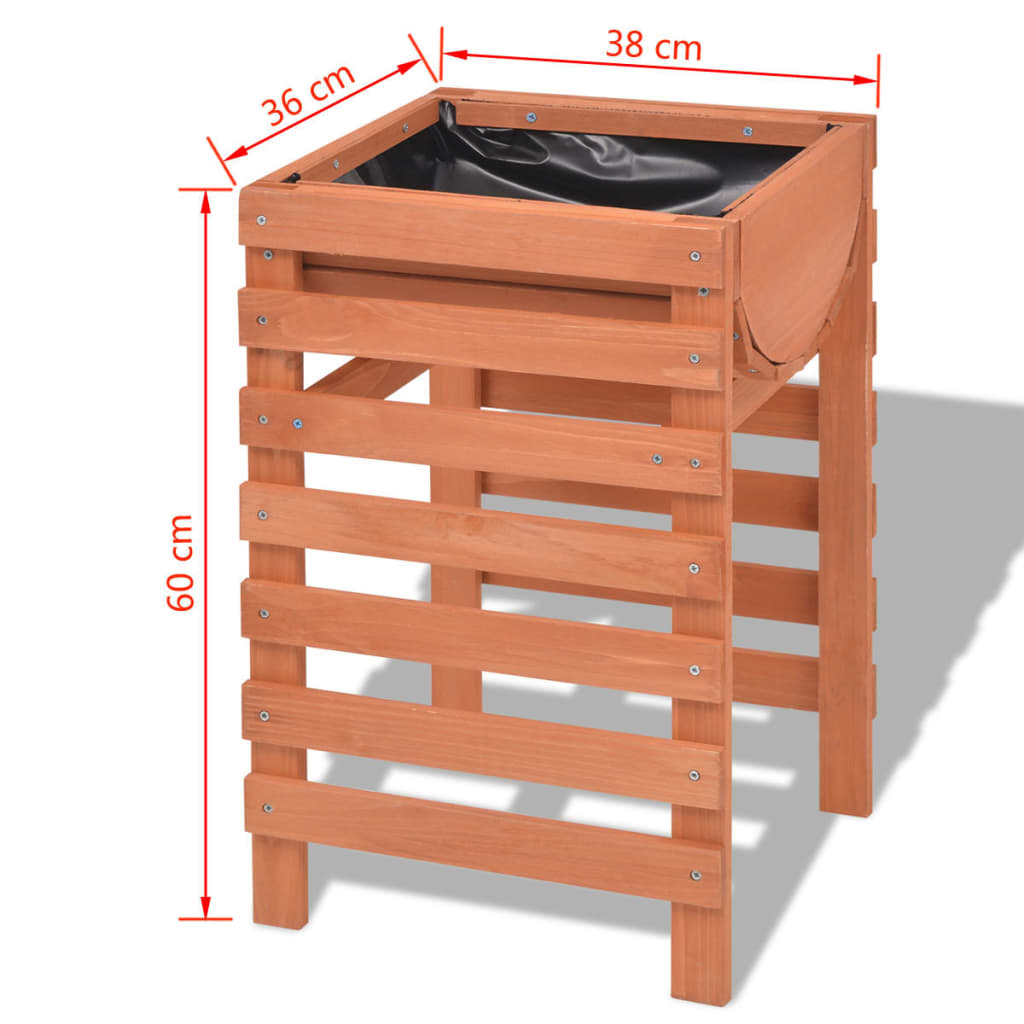 Jardinière 100x50x71 cm bois