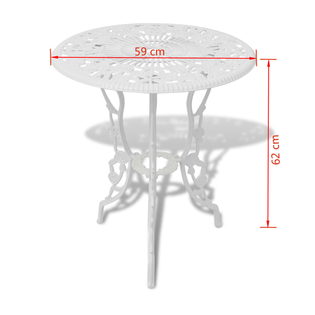 3-delige Bistroset gietaluminium