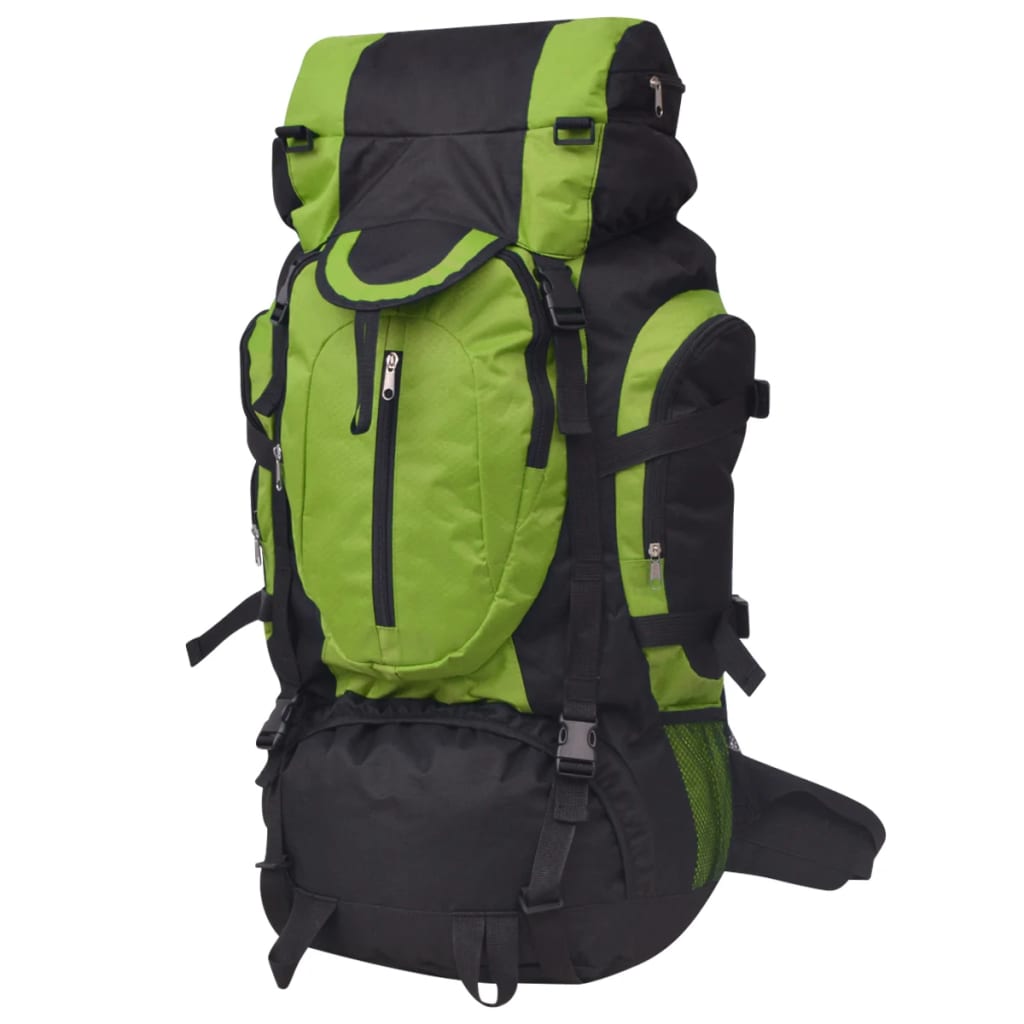 Rugzak hiking XXL 75 L zwart en