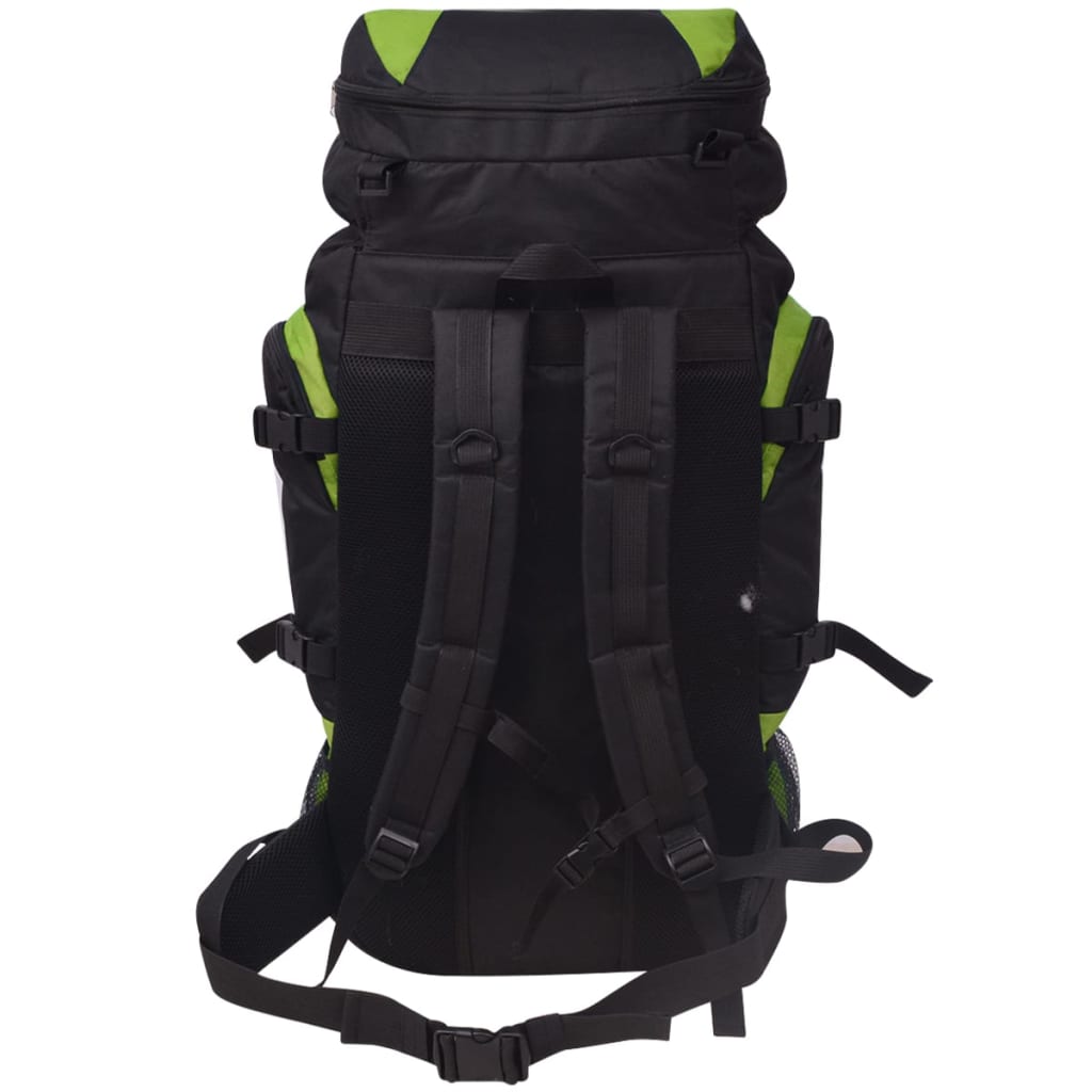 Rugzak hiking XXL 75 L zwart en