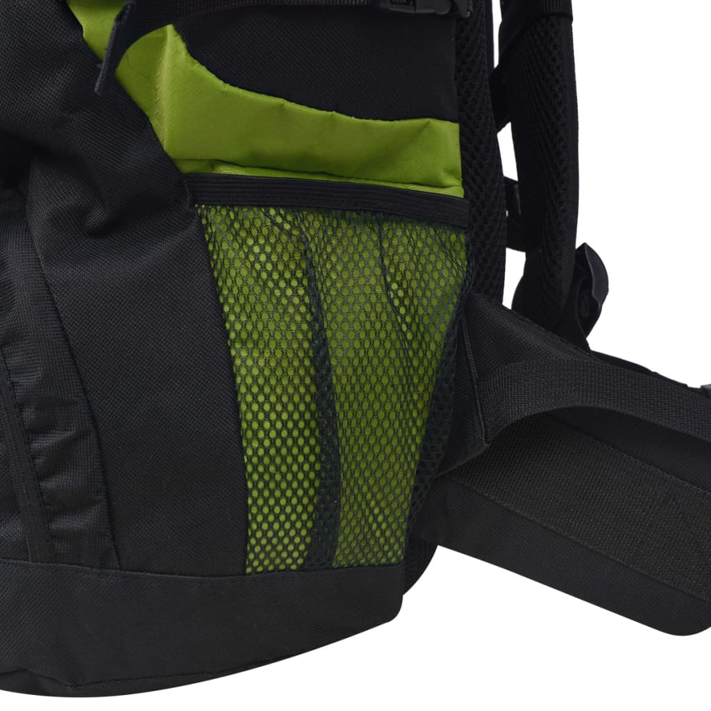 Rugzak hiking XXL 75 L zwart en